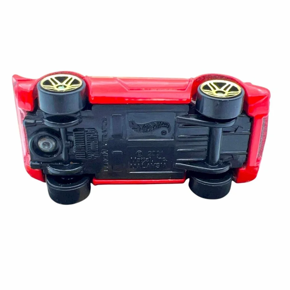 Hot Wheels‎ Lancia Stratos Red Gold Wheels Diecast Car 2001 Mattel 1:64 Scale